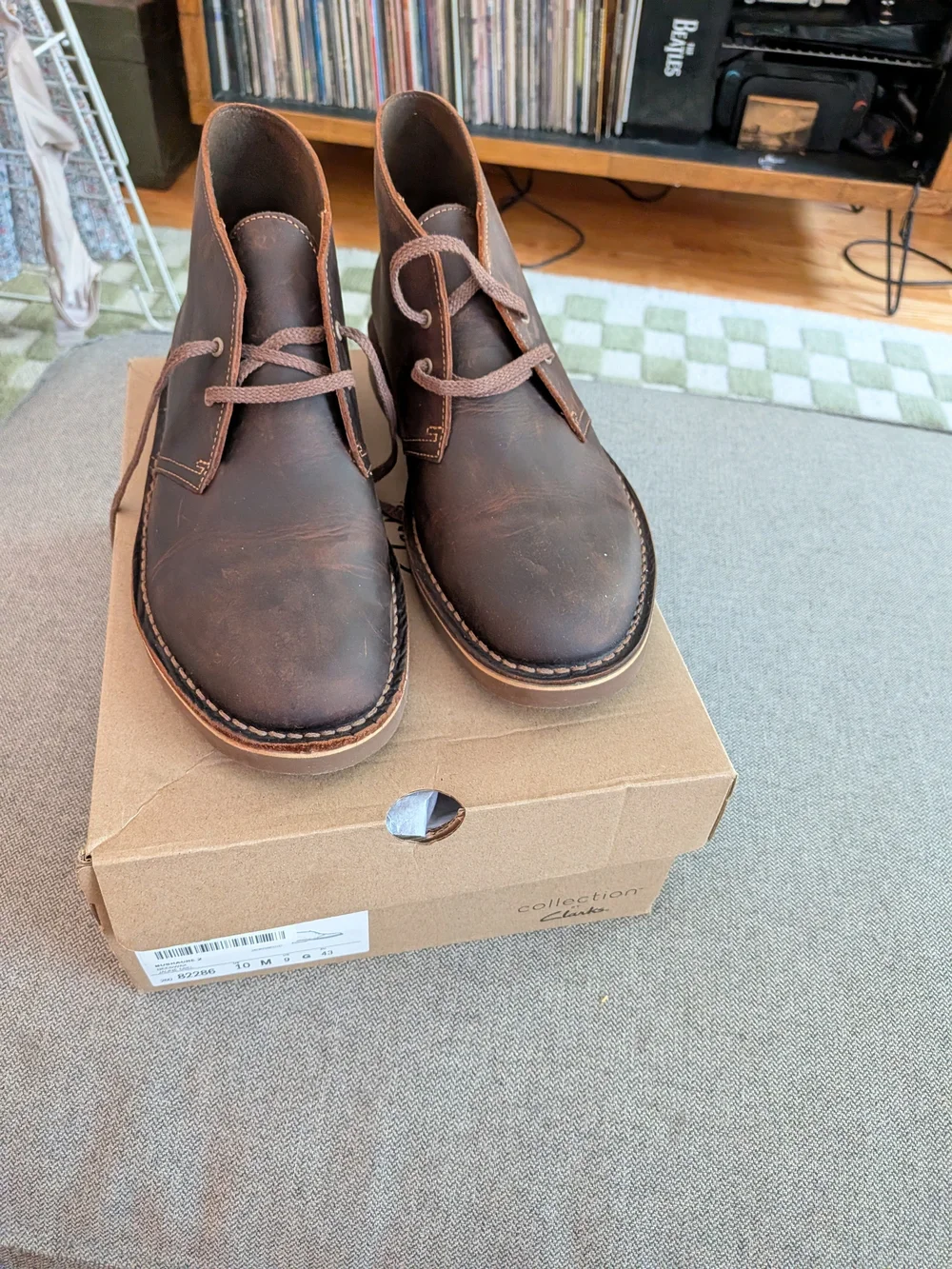 Clarks Brown Leather Chukka Boots - 10